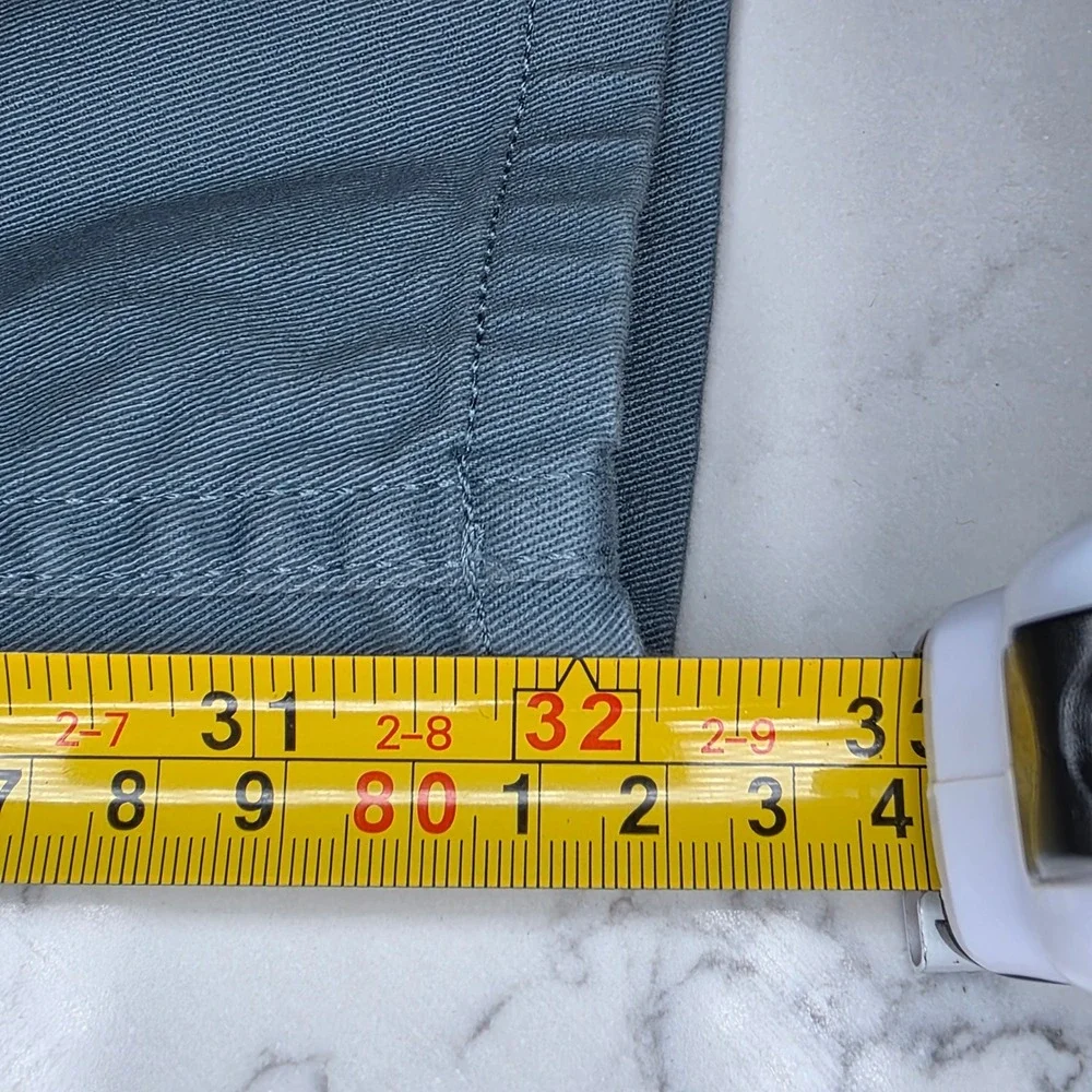 Hawker Rye Straight Fit Chino Pants Mens 36x32 Blue Slate RN150466